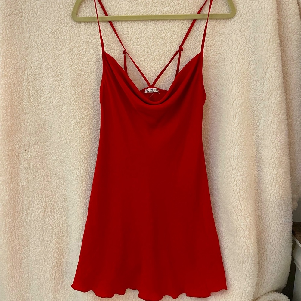 NWOT Red Free People Slip Dress (XS)